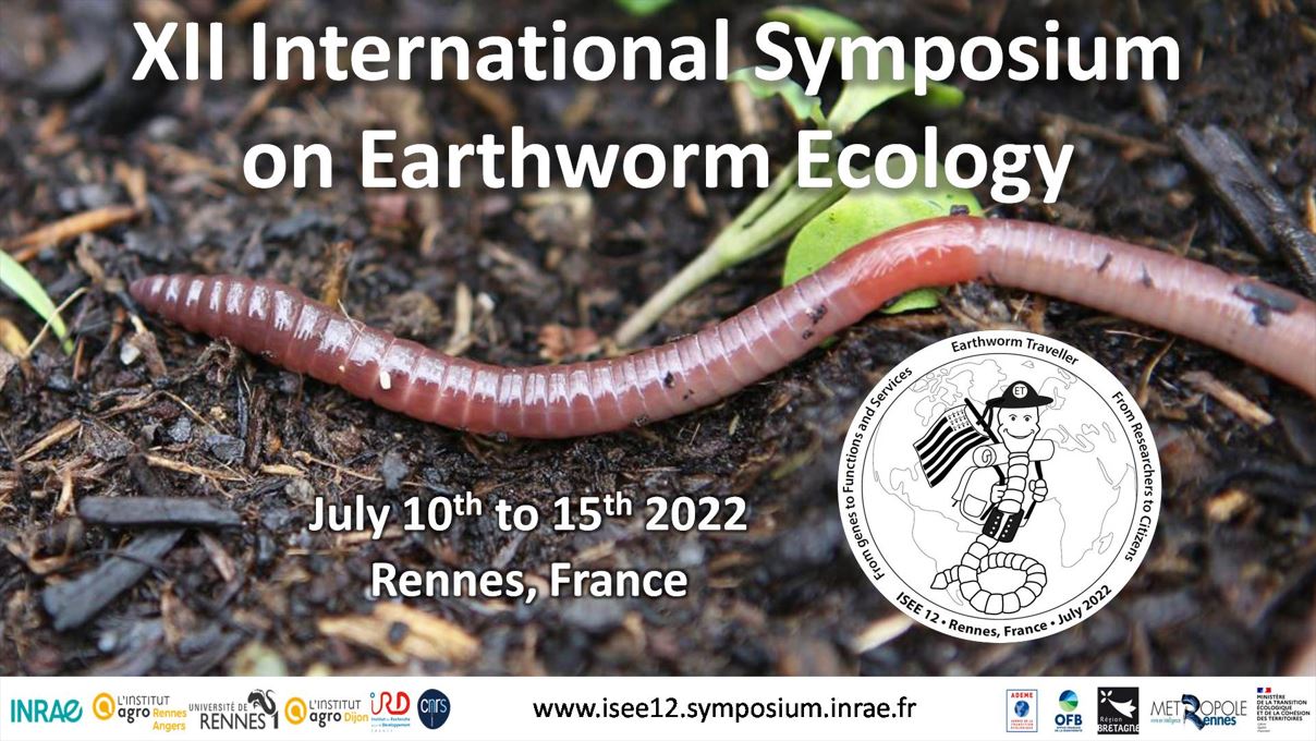 You are currently viewing Aide à la préparation du 12ème Colloque International d’Ecologie des Vers de terre (International Symposium on Earthworm Ecology – ISEE XII) du 10 au 15 juillet 2022 à Rennes
