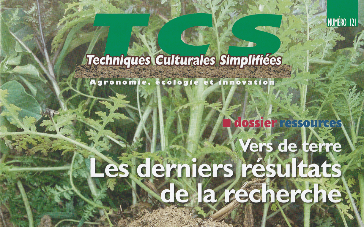 Read more about the article Revue TCS : Les derniers résultats de la Recherche sur les Vers de Terre